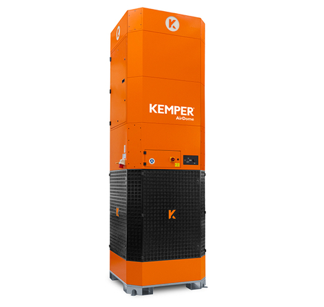The stationary AirDome welding fume extractor.