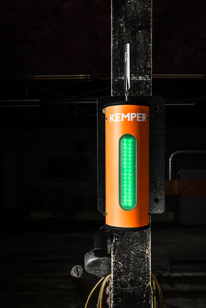 The AirWatch continuously monitoring the air quality in a warehouse.
