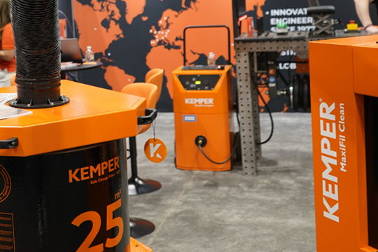 The KEMPER MaxiFil Clean welding fume extraction unit.